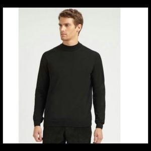 EUC 100% Merino Wool Sweater Joseph & Lyman XL Black Made in Italy●
